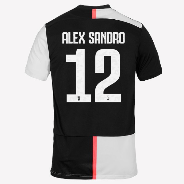 Camiseta Juventus NO.12 Alex Sangro Primera equipación 2019-2020 Blanco Negro